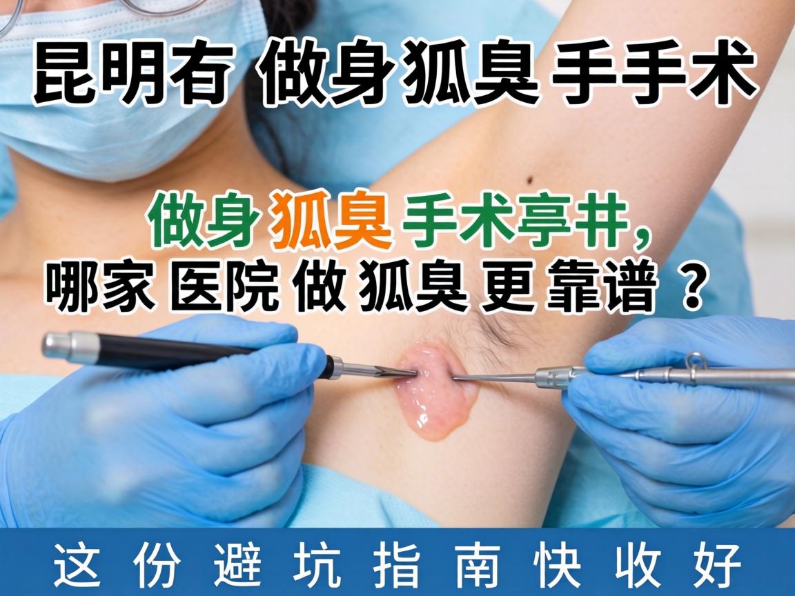 昆明做狐臭手术，哪家医院做狐臭更靠谱？这份避坑指南快收好