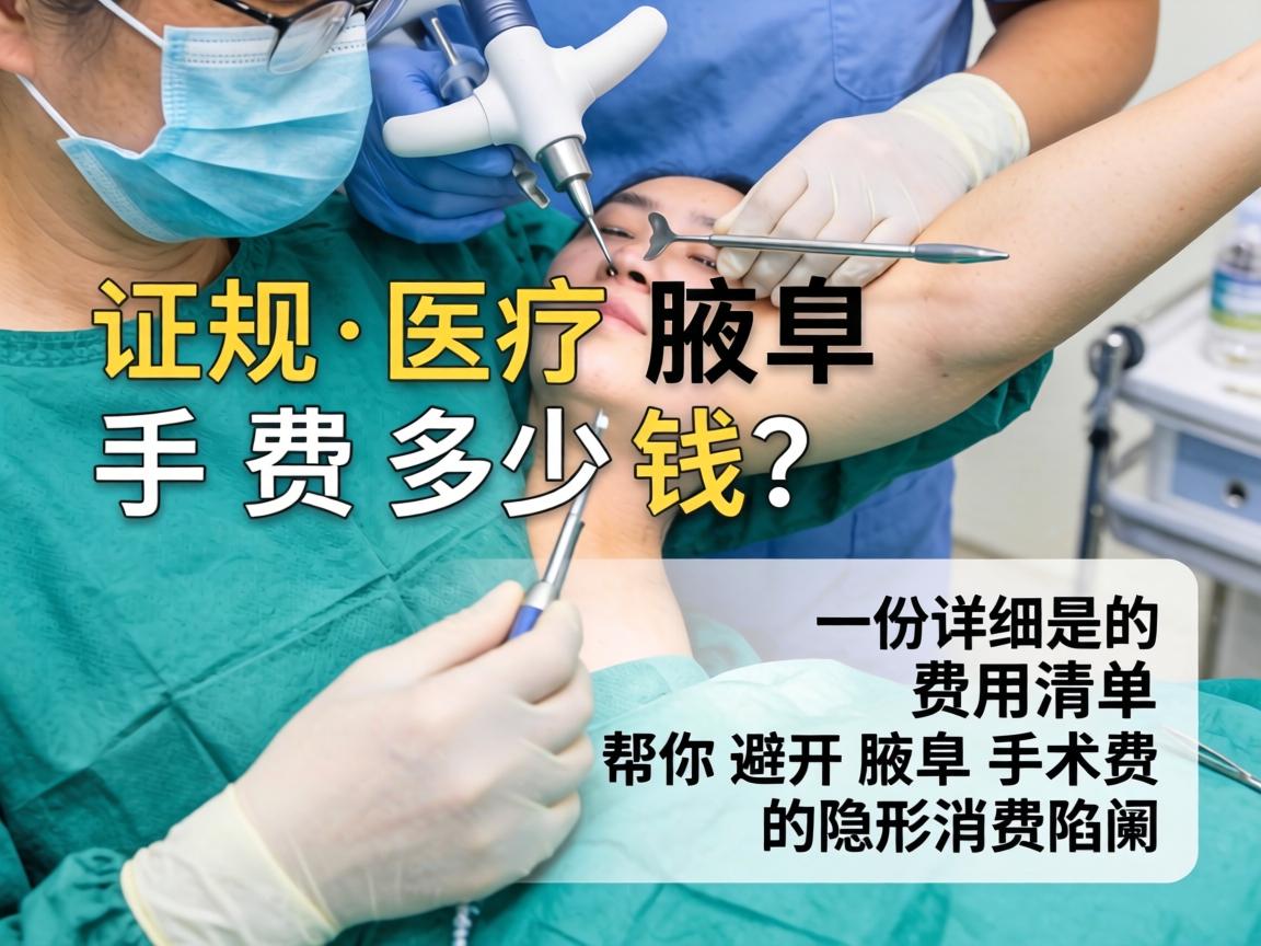 正规医院腋臭手术费多少钱？一份详细的费用清单，帮你避开腋臭手术费的隐形消费陷阱