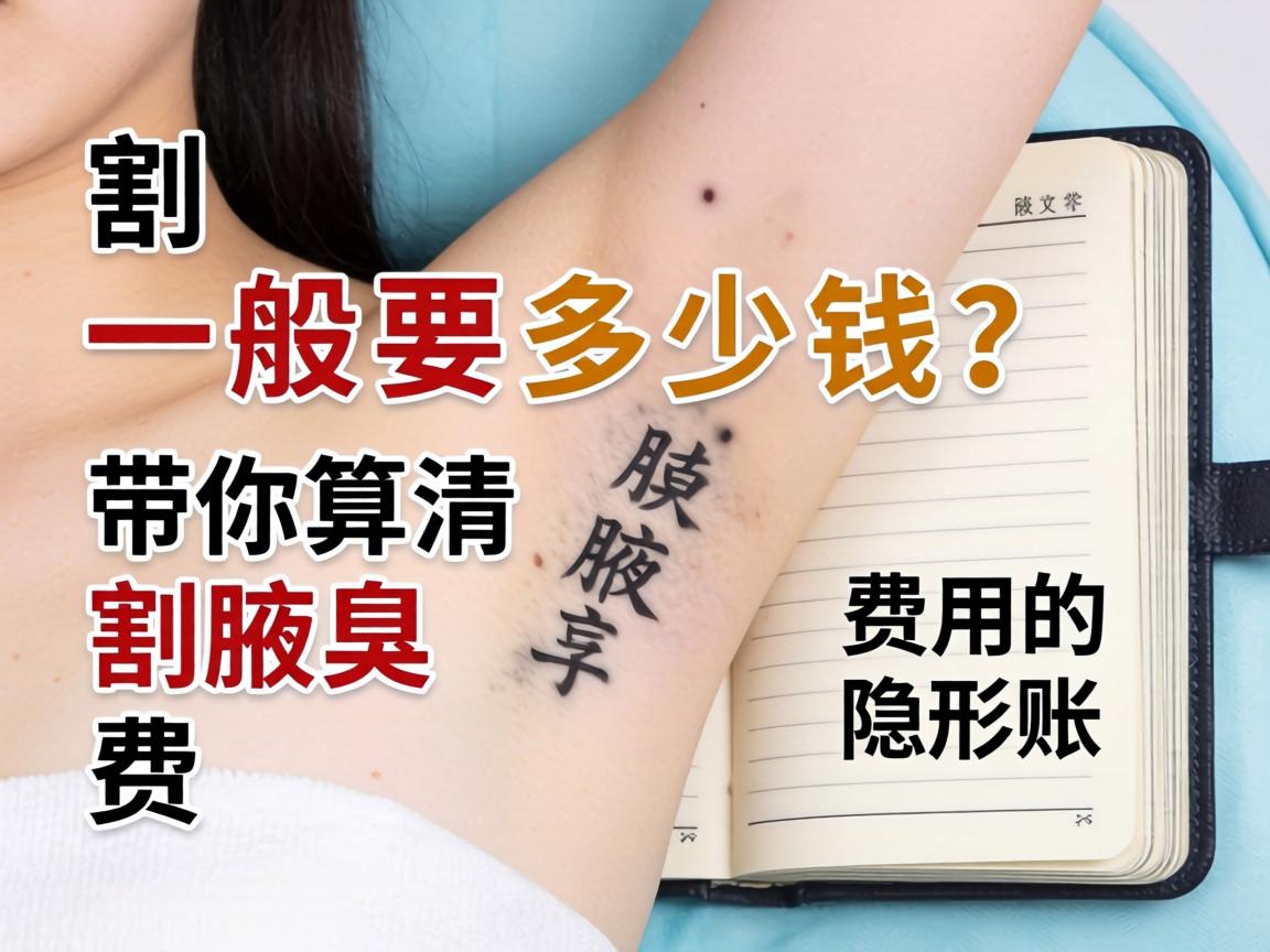 割腋臭一般要多少钱？带你算清割腋臭费用的隐形账本