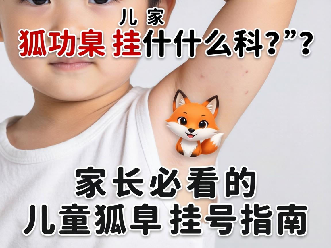 儿童狐臭挂什么科？家长必看的儿童狐臭挂号指南