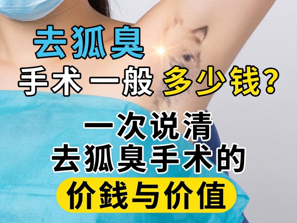 去狐臭手术一般多少钱？一次说清去狐臭手术的价钱与价值