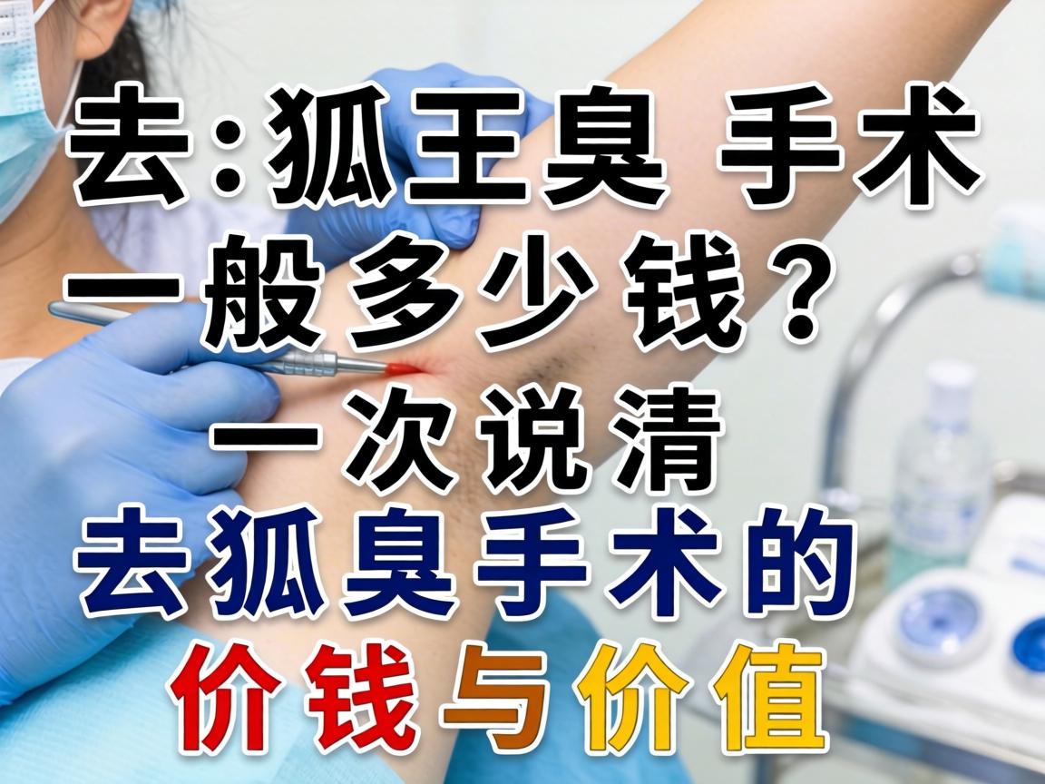 去狐臭手术一般多少钱？一次说清去狐臭手术的价钱与价值