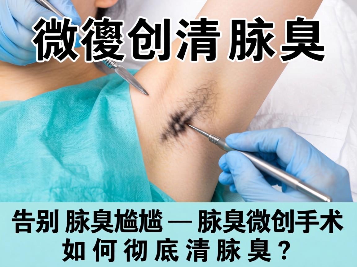 微创清腋臭，告别腋臭尴尬—腋臭微创手术如何彻底清腋臭？