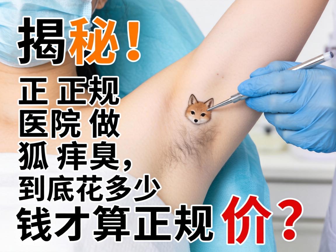 揭秘！正规医院做狐臭，到底花多少钱才算正规价？