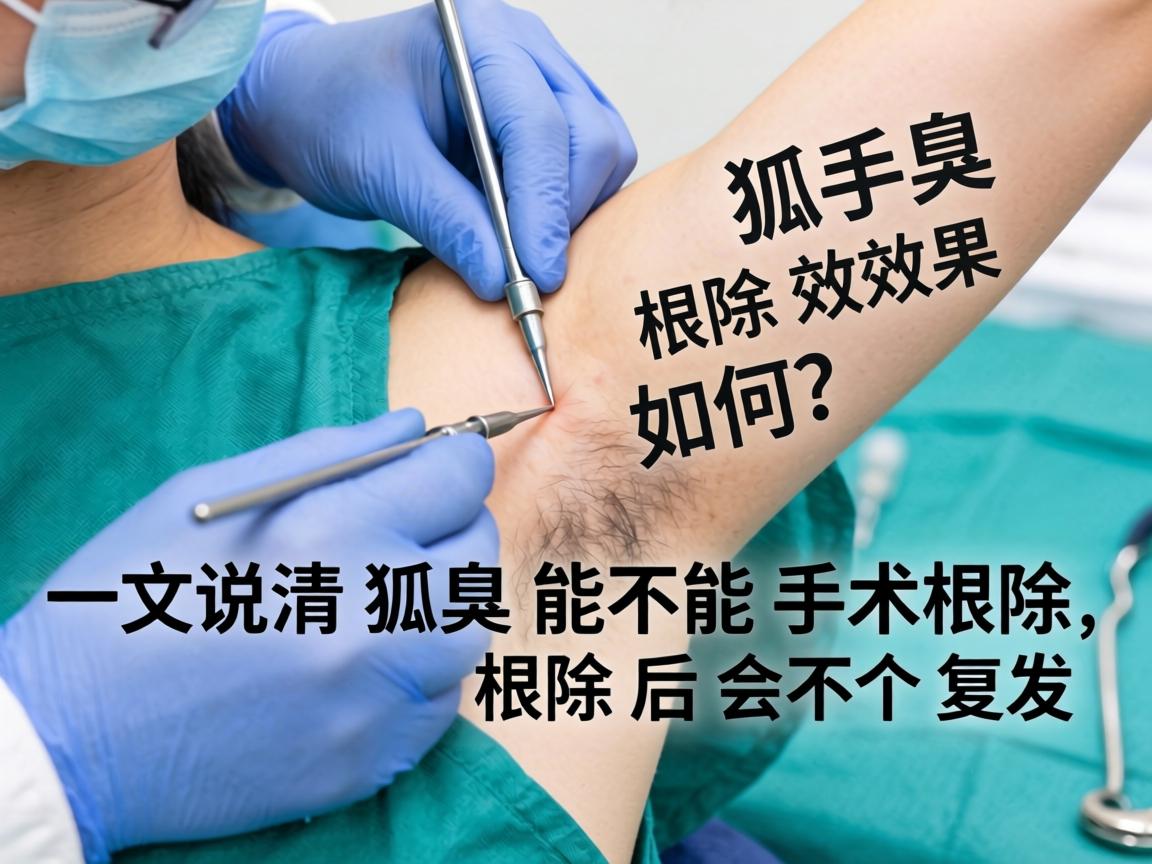 狐臭手术根除效果如何？一文说清狐臭能不能手术根除，根除后会不会复发