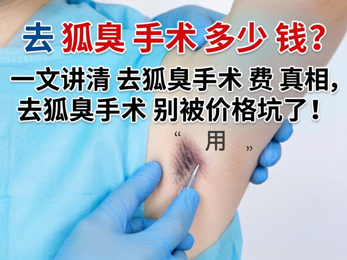 去狐臭手术多少钱？一文讲清去狐臭手术费用真相，去狐臭手术别被价格坑了！
