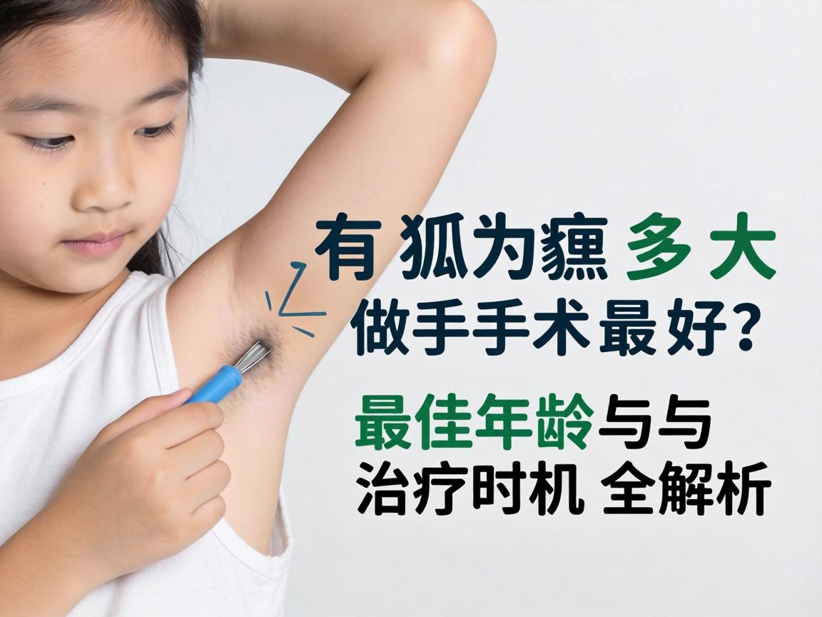 女孩有狐臭多大做手术最好？最佳年龄与治疗时机全解析