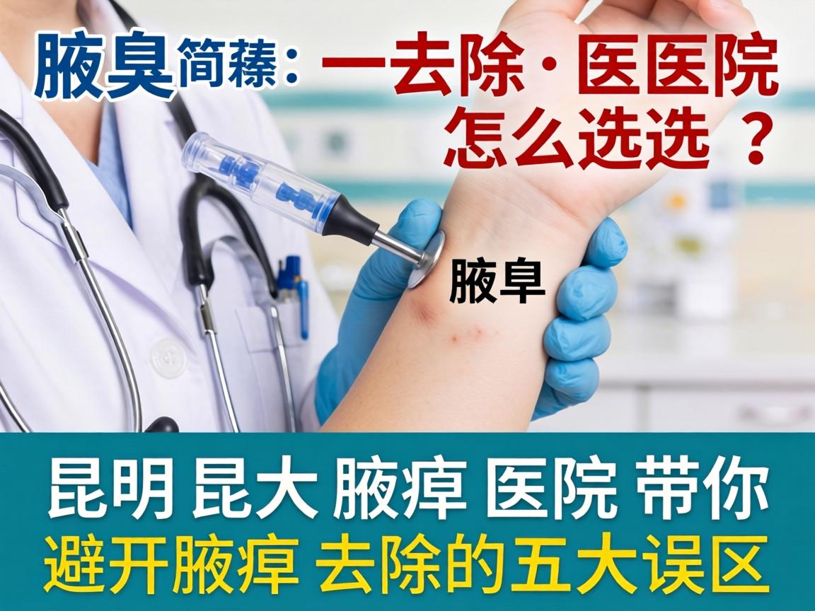 腋臭去除医院怎么选？昆明昆大腋臭医院带你避开腋臭去除的五大误区