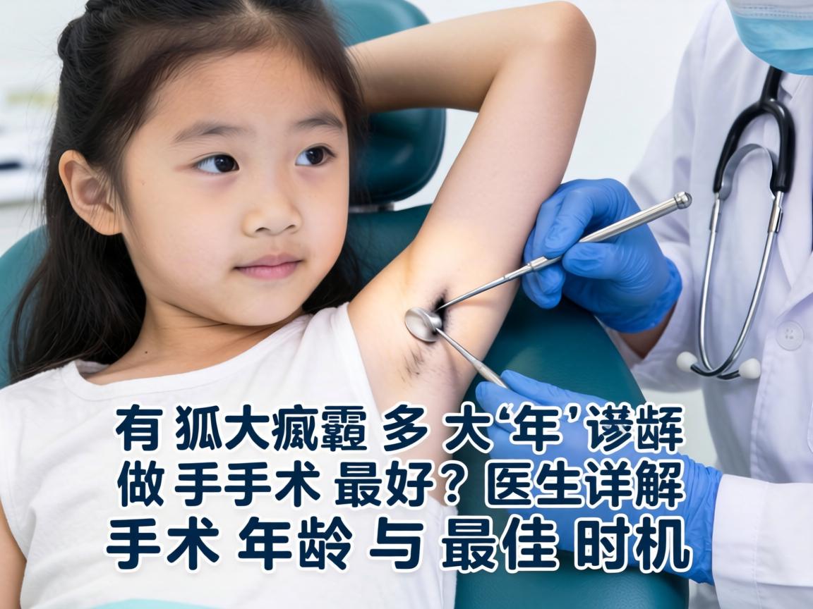 女孩有狐臭多大年龄做手术最好？医生详解手术年龄与最佳时机