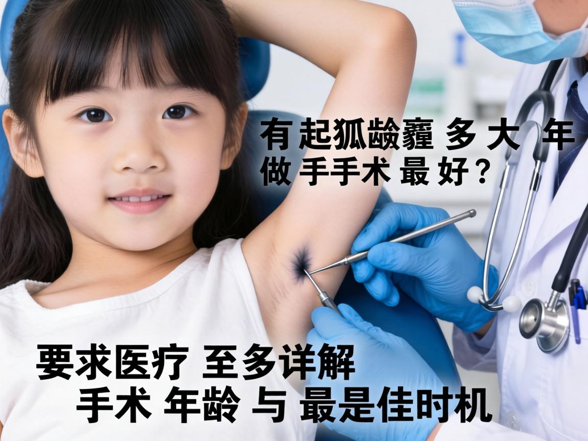 女孩有狐臭多大年龄做手术最好？医生详解手术年龄与最佳时机