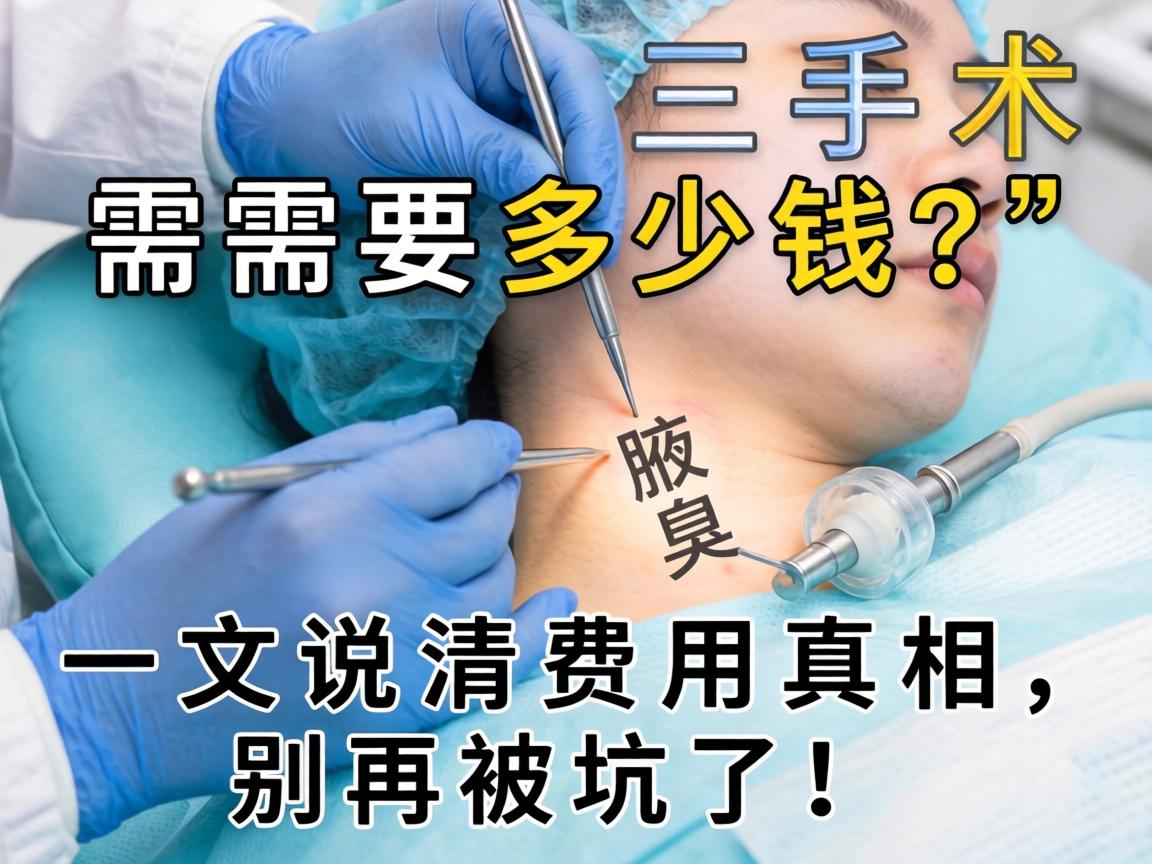腋臭手术需要多少钱？一文说清费用真相，别再被坑了！