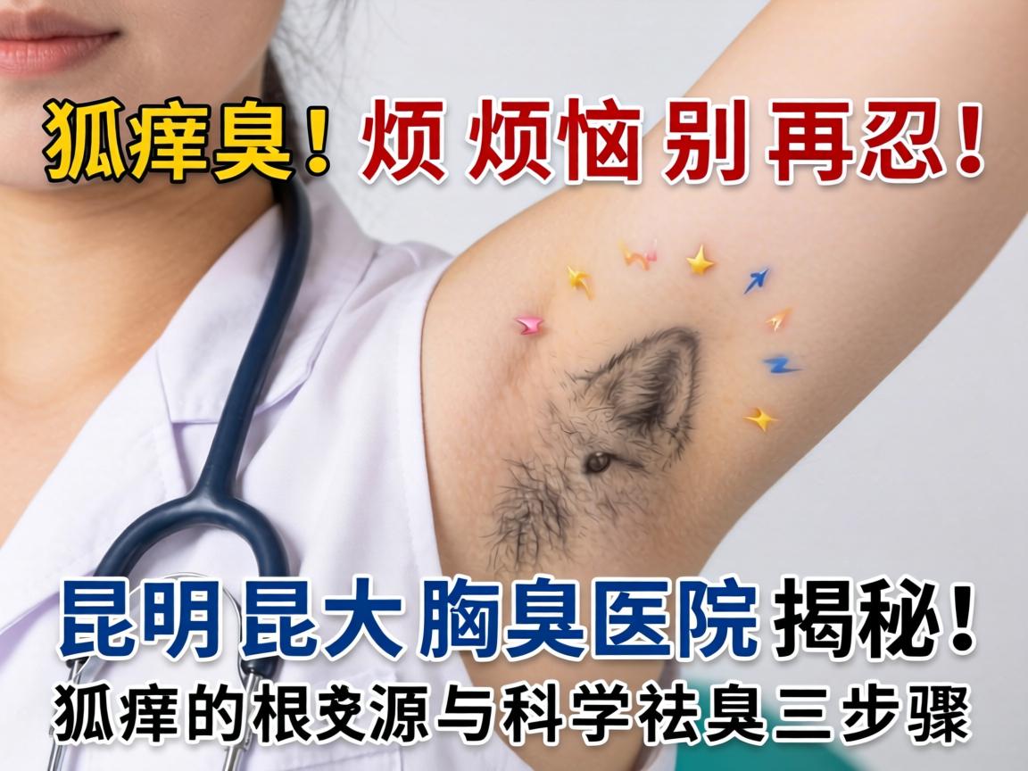狐臭烦恼别再忍！昆明昆大腋臭医院揭秘，狐臭的根源与科学祛臭三步骤