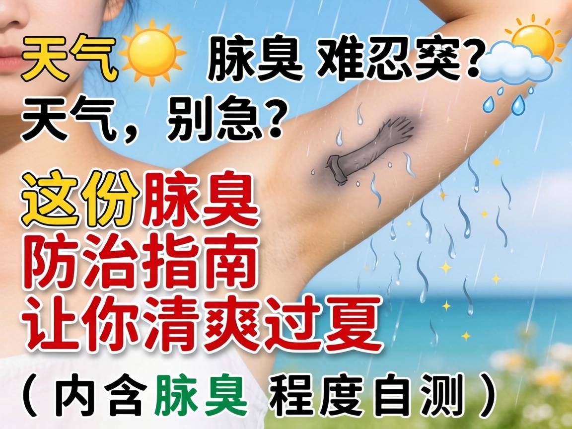 天气热腋臭难忍？别急，这份腋臭防治指南让你清爽过夏（内含腋臭程度自测表）