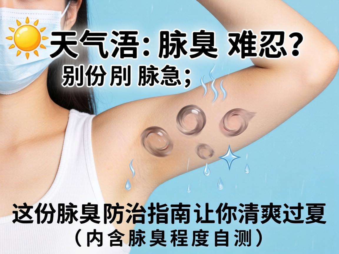 天气热腋臭难忍？别急，这份腋臭防治指南让你清爽过夏（内含腋臭程度自测表）