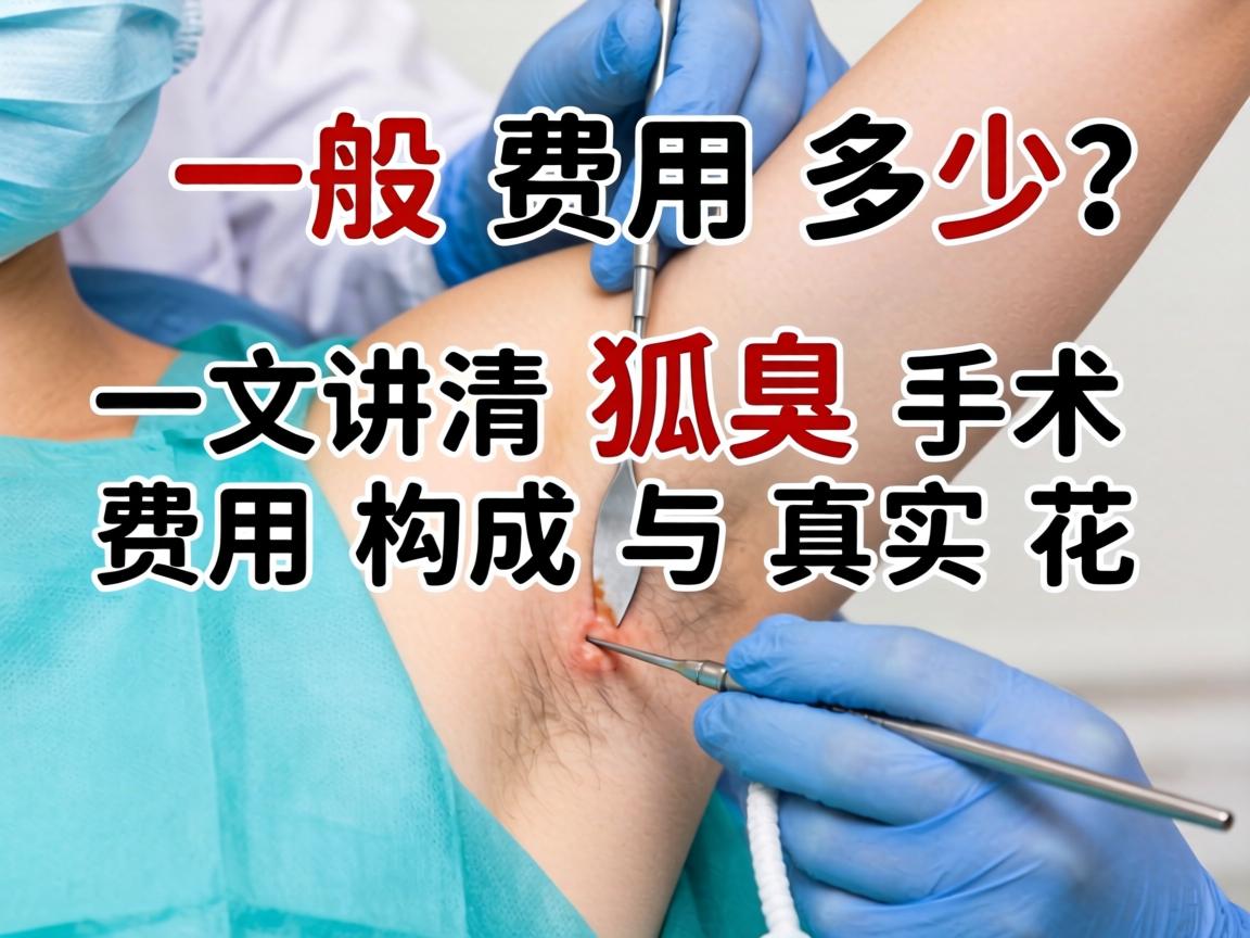 狐臭手术一般费用多少？一文讲清狐臭手术费用构成与真实花费