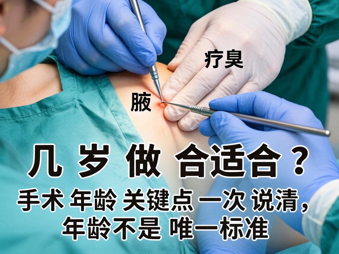 腋臭手术几岁做合适？手术年龄关键点一次说清，年龄不是唯一标准