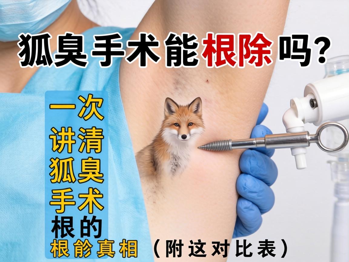 狐臭手术能根除吗？一次讲清狐臭手术的根治真相（附对比表）