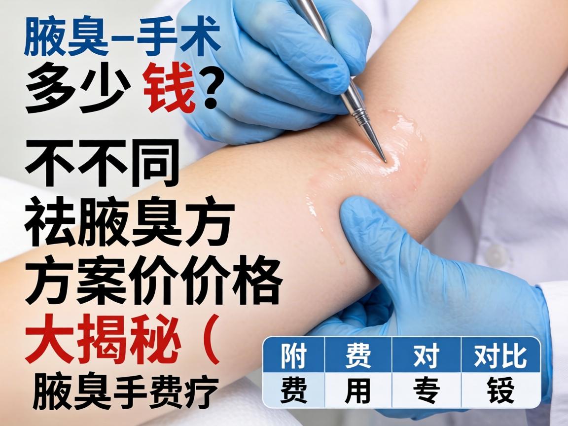 腋臭手术多少钱？不同祛腋臭方案价格大揭秘（附费用对比表）