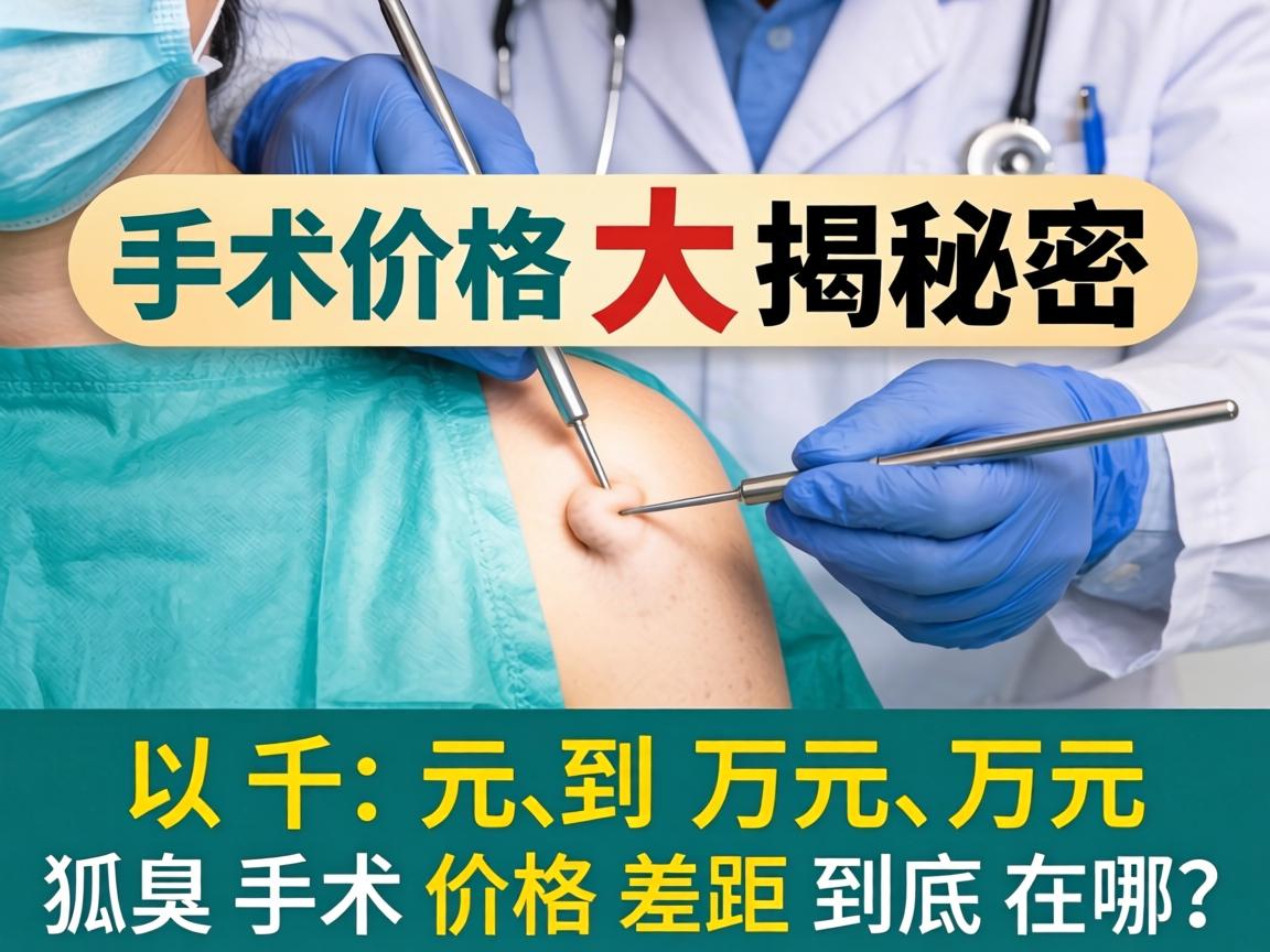 狐臭手术价格大揭秘，从千元到万元，狐臭手术价格差距到底在哪？
