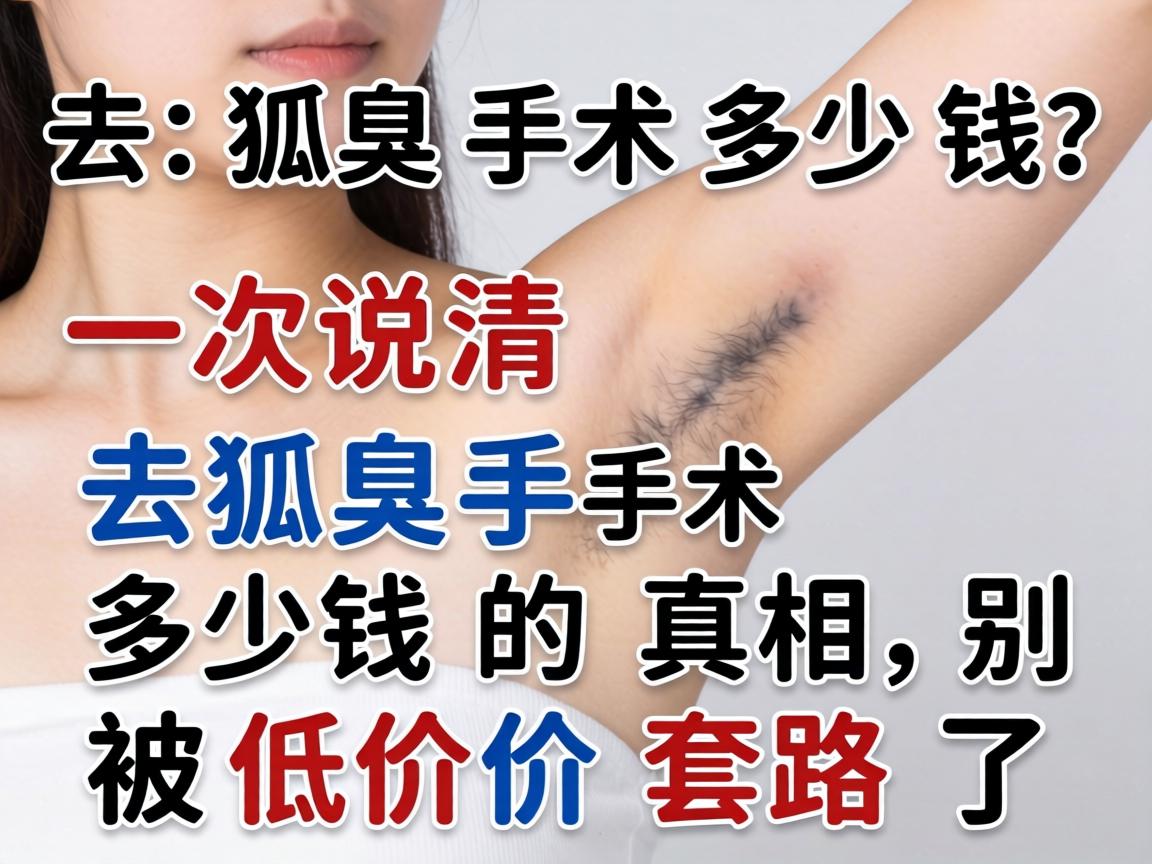 去狐臭手术多少钱？一次说清去狐臭手术多少钱的真相，别被低价套路了