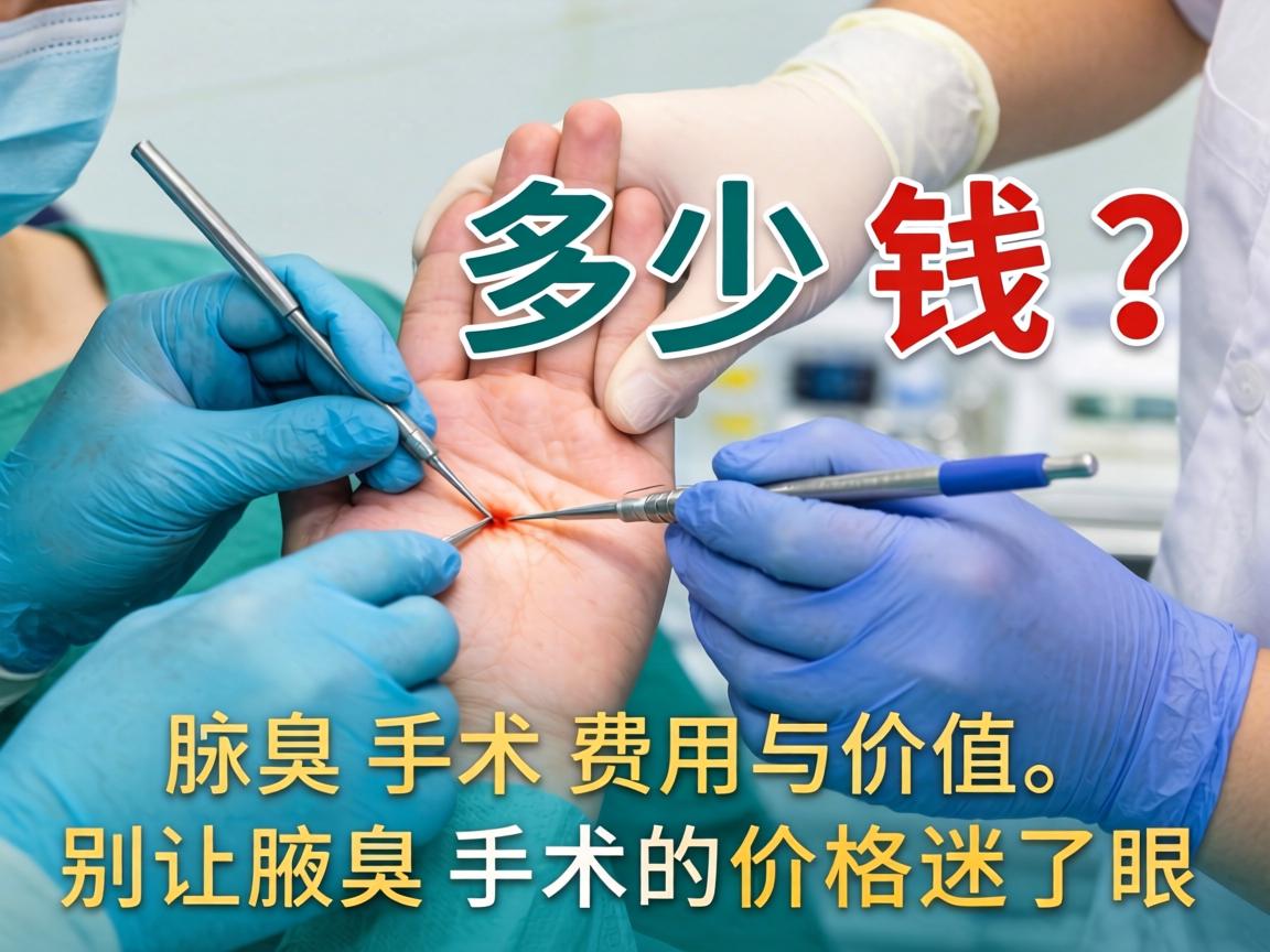 腋臭手术多少钱？详解腋臭手术费用与价值，别让腋臭手术的价格迷了眼