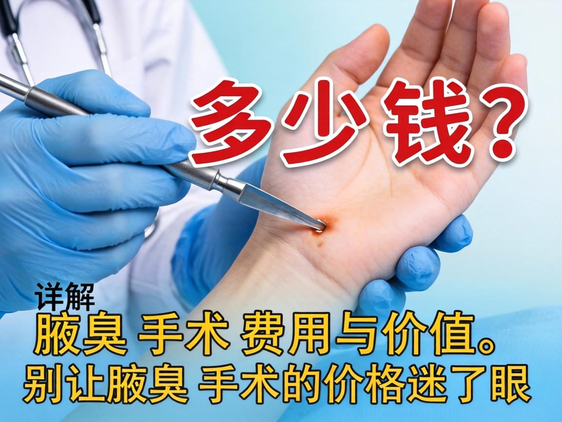 腋臭手术多少钱？详解腋臭手术费用与价值，别让腋臭手术的价格迷了眼
