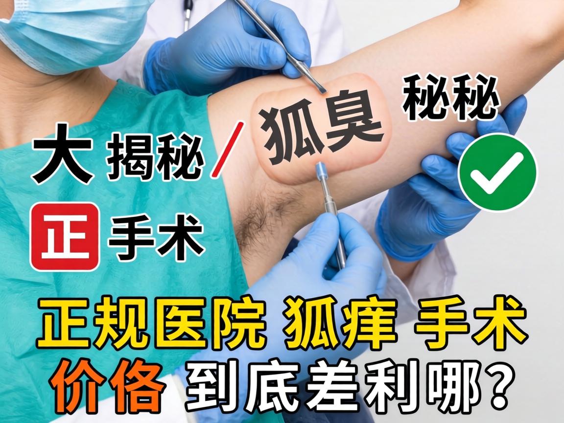 狐臭手术价格大揭秘，正规医院狐臭手术价格到底差在哪？