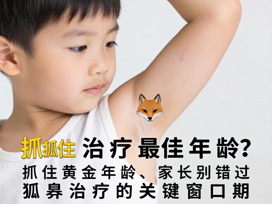 儿童狐臭治疗最佳年龄？抓住黄金年龄，家长别错过狐臭治疗的关键窗口期