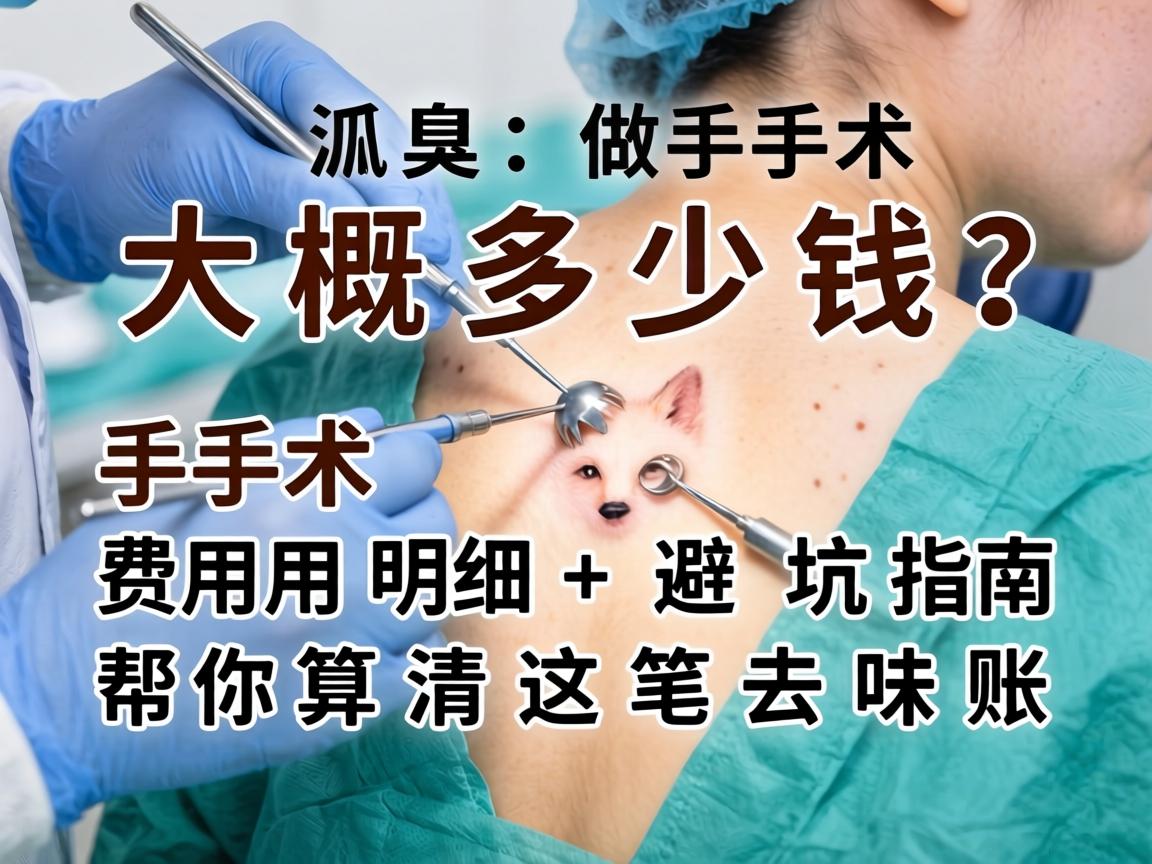 狐臭做手术大概多少钱？手术费用明细+避坑指南，帮你算清这笔去味账