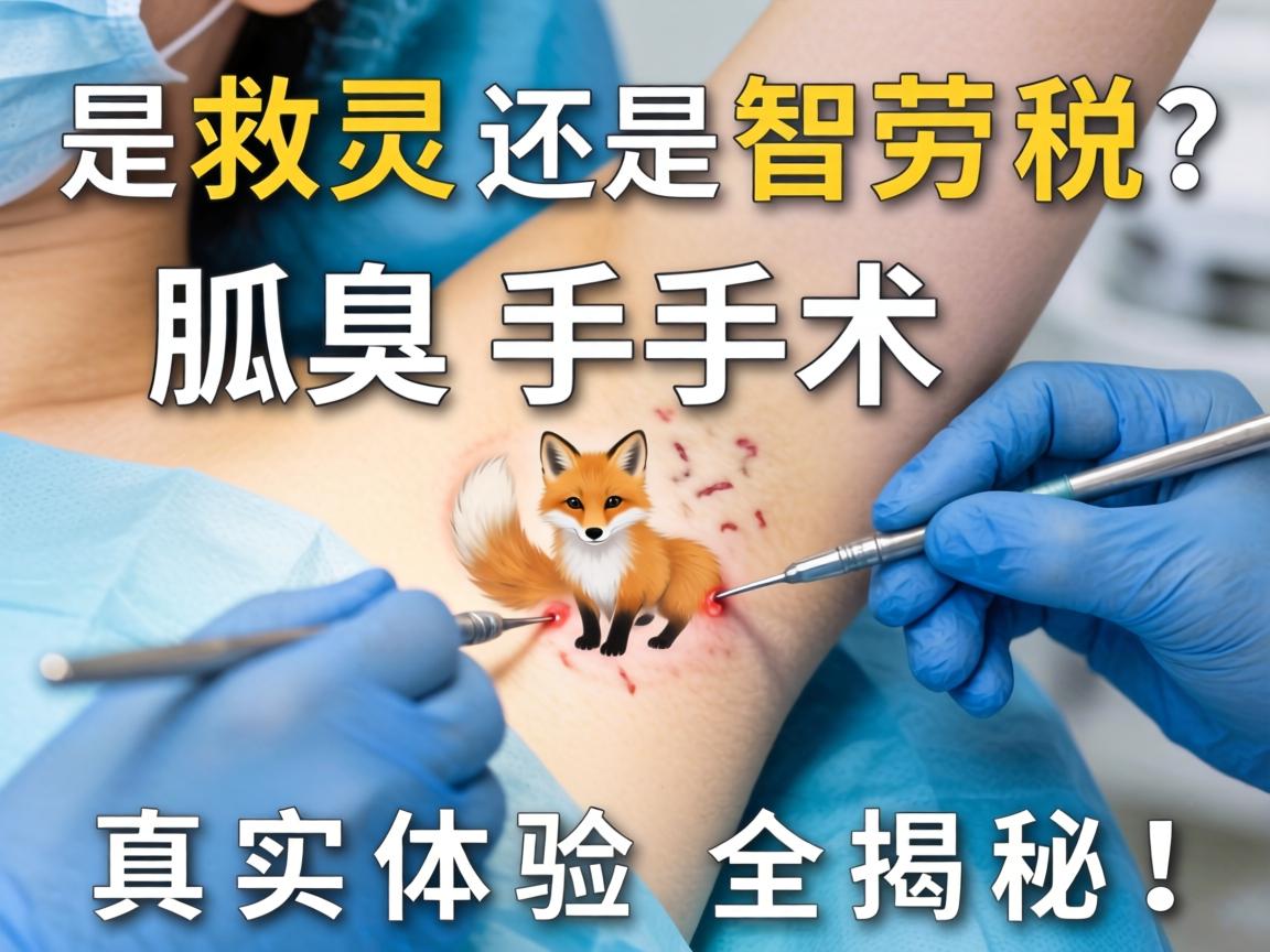 狐臭做手术，是救星还是智商税？腋臭手术真实体验全揭秘！