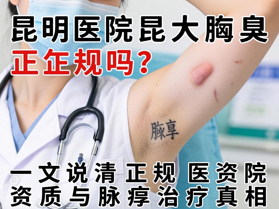 昆明昆大腋臭医院正规吗？一文说清正规医院资质与腋臭治疗真相