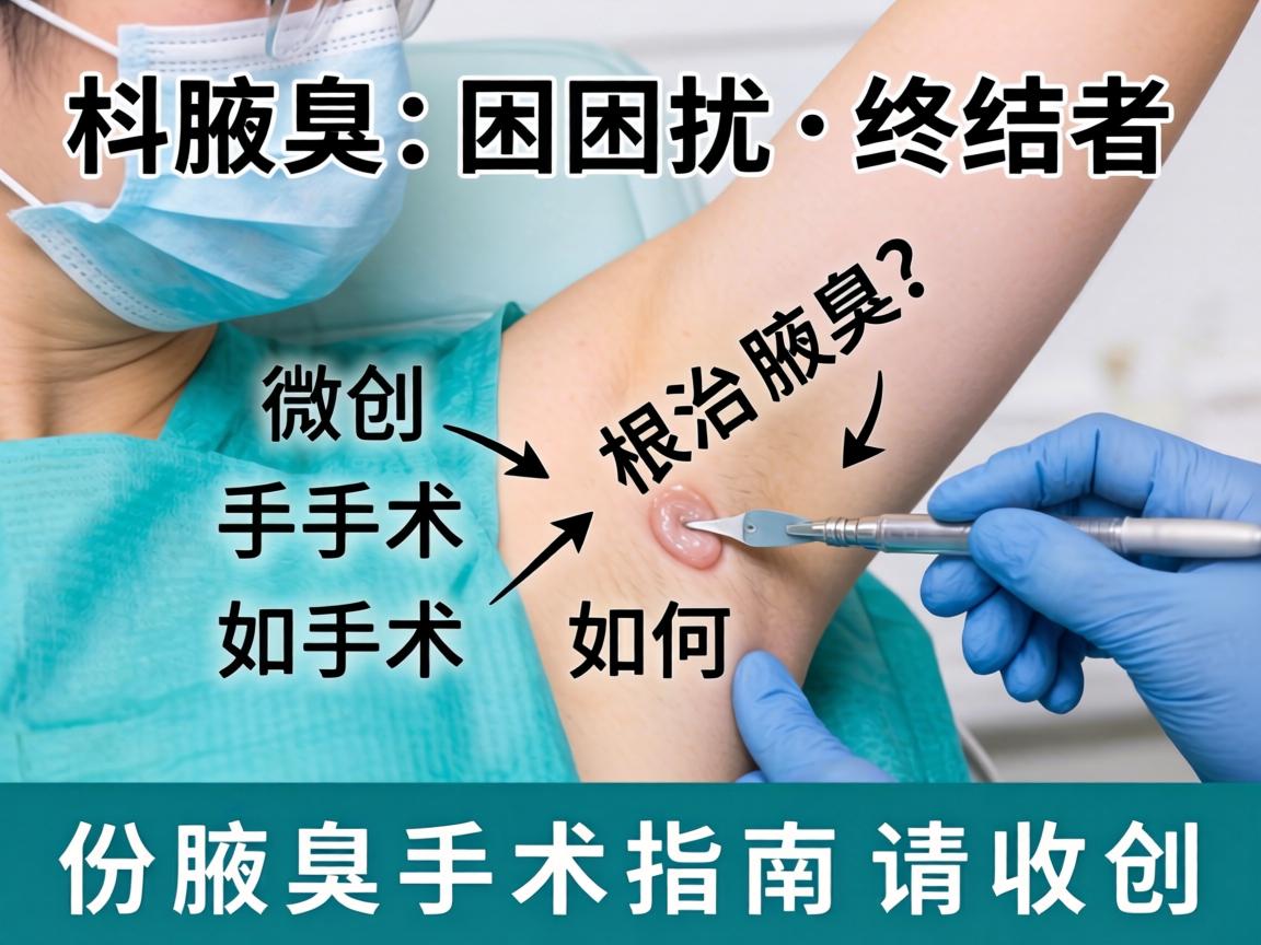 腋臭困扰终结者,微创手术如何根治腋臭?这份腋臭手术指南请收好 腋臭困扰终结者,微创手术如何根治腋臭?这份腋臭手术指南请收好