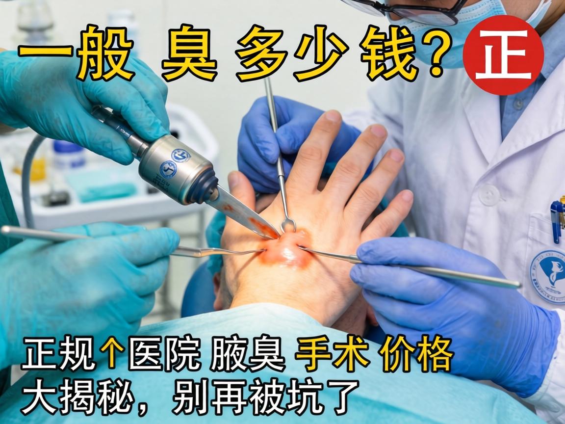 腋臭手术一般多少钱？正规医院腋臭手术价格大揭秘，别再被坑了