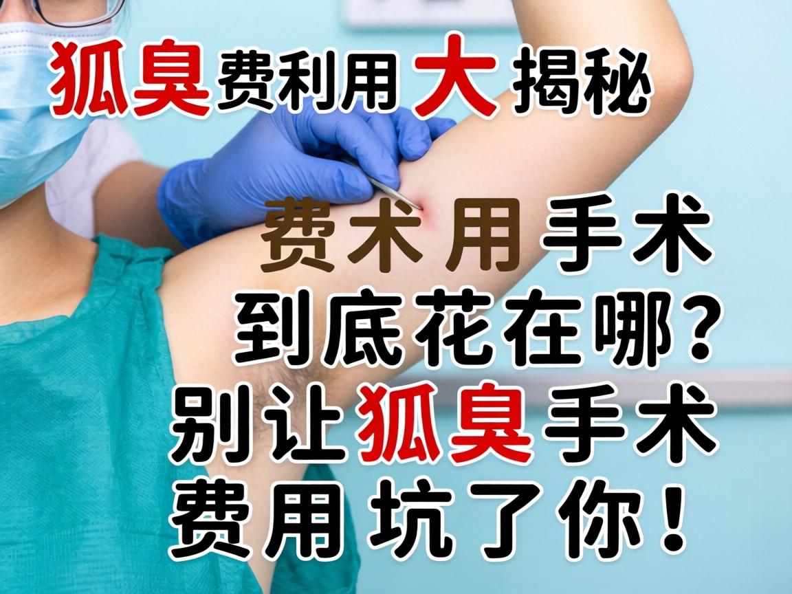 狐臭手术费用大揭秘，狐臭手术费用到底花在哪？别让狐臭手术费用坑了你！