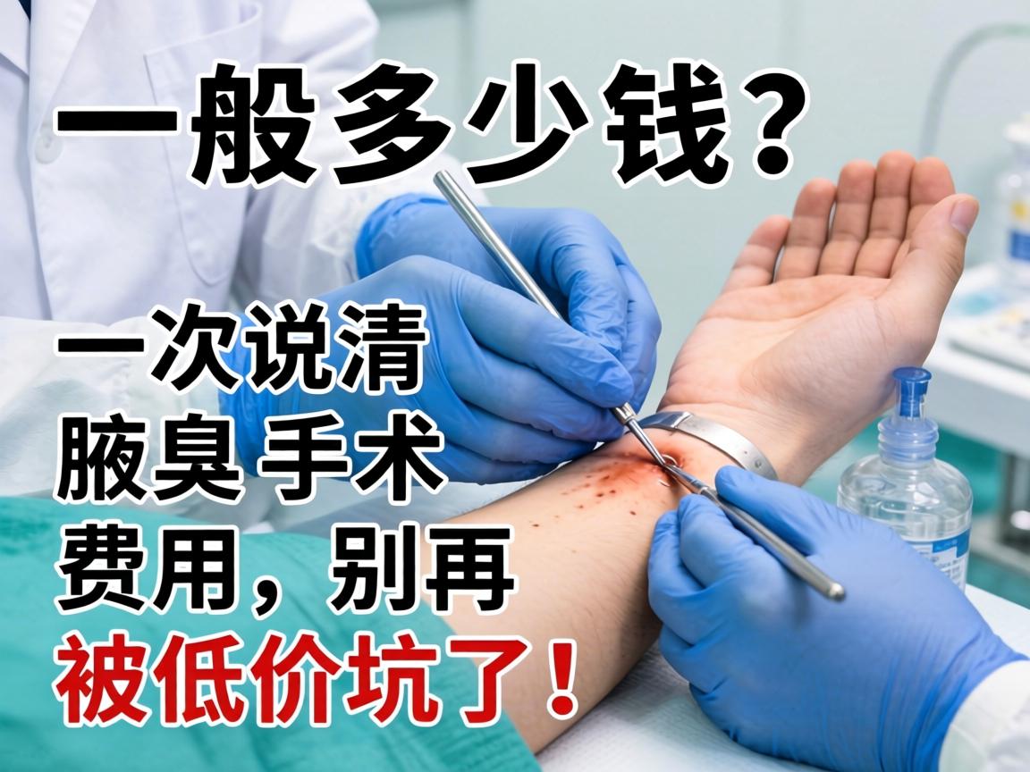 腋臭手术一般多少钱？一次说清腋臭手术费用，别再被低价坑了！