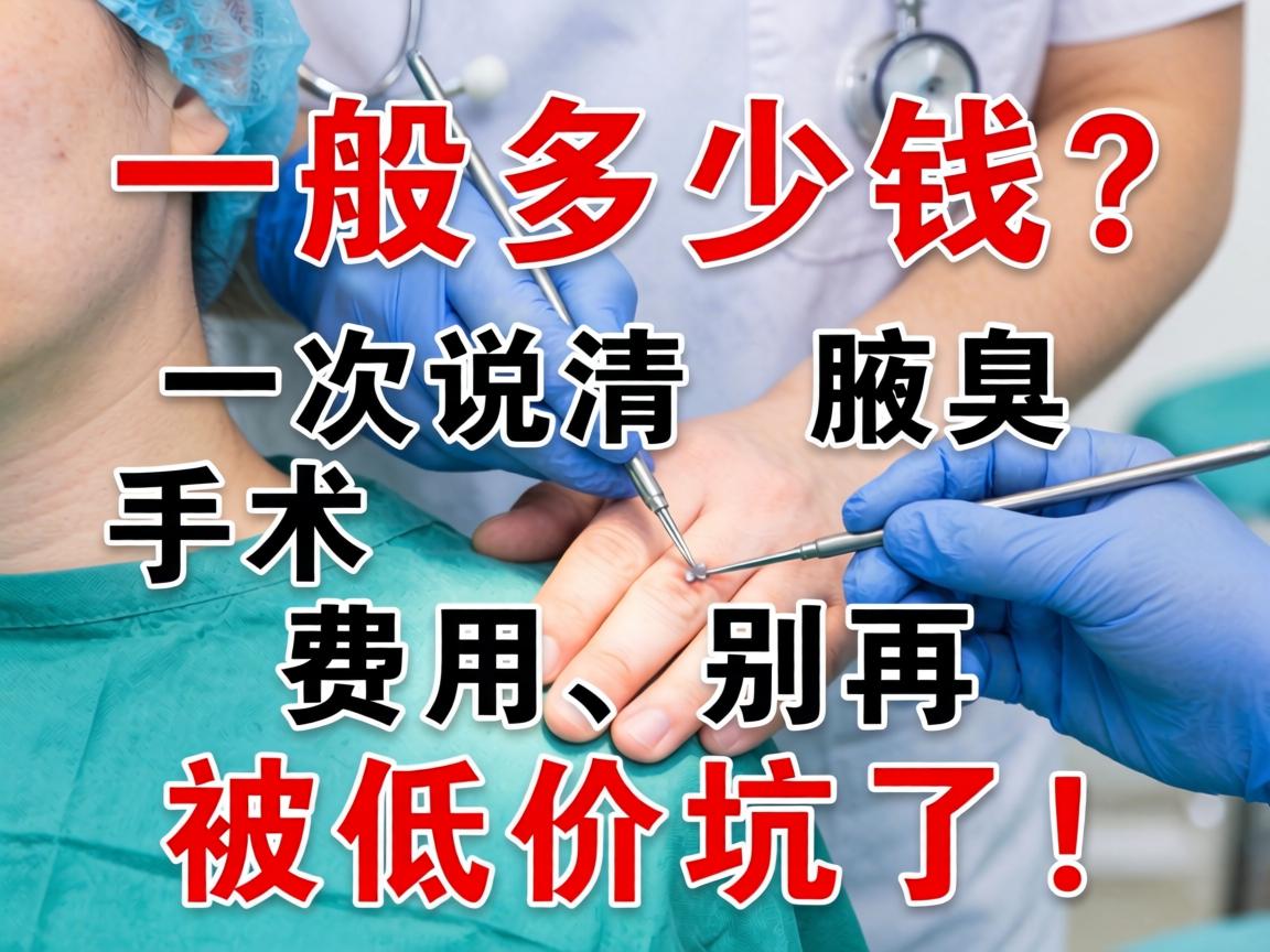 腋臭手术一般多少钱？一次说清腋臭手术费用，别再被低价坑了！