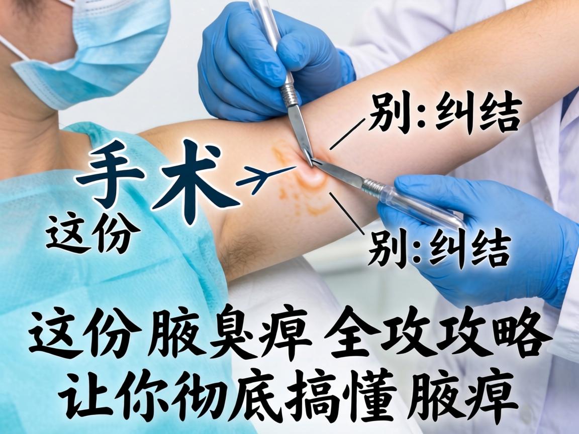 腋臭手术别纠结，这份腋臭全攻略让你彻底搞懂腋臭