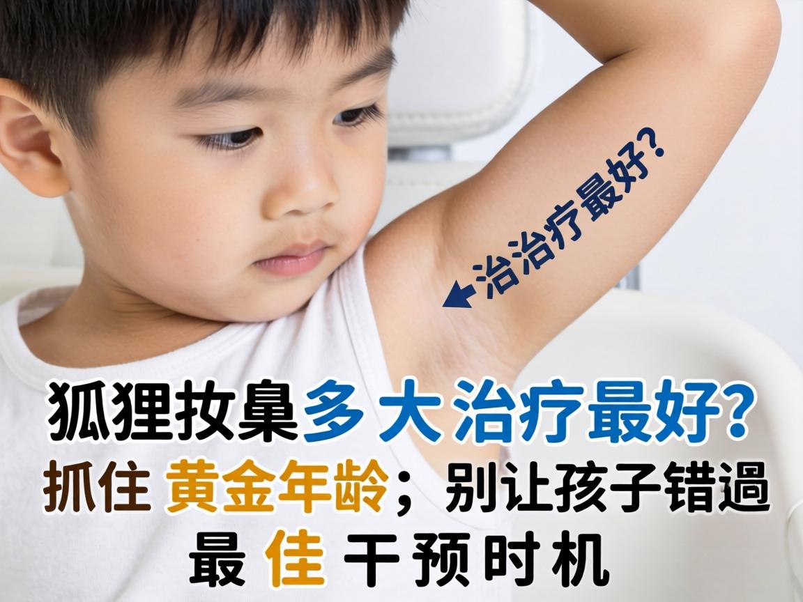儿童狐臭多大治疗最好？抓住黄金年龄，别让孩子错过最佳干预时机