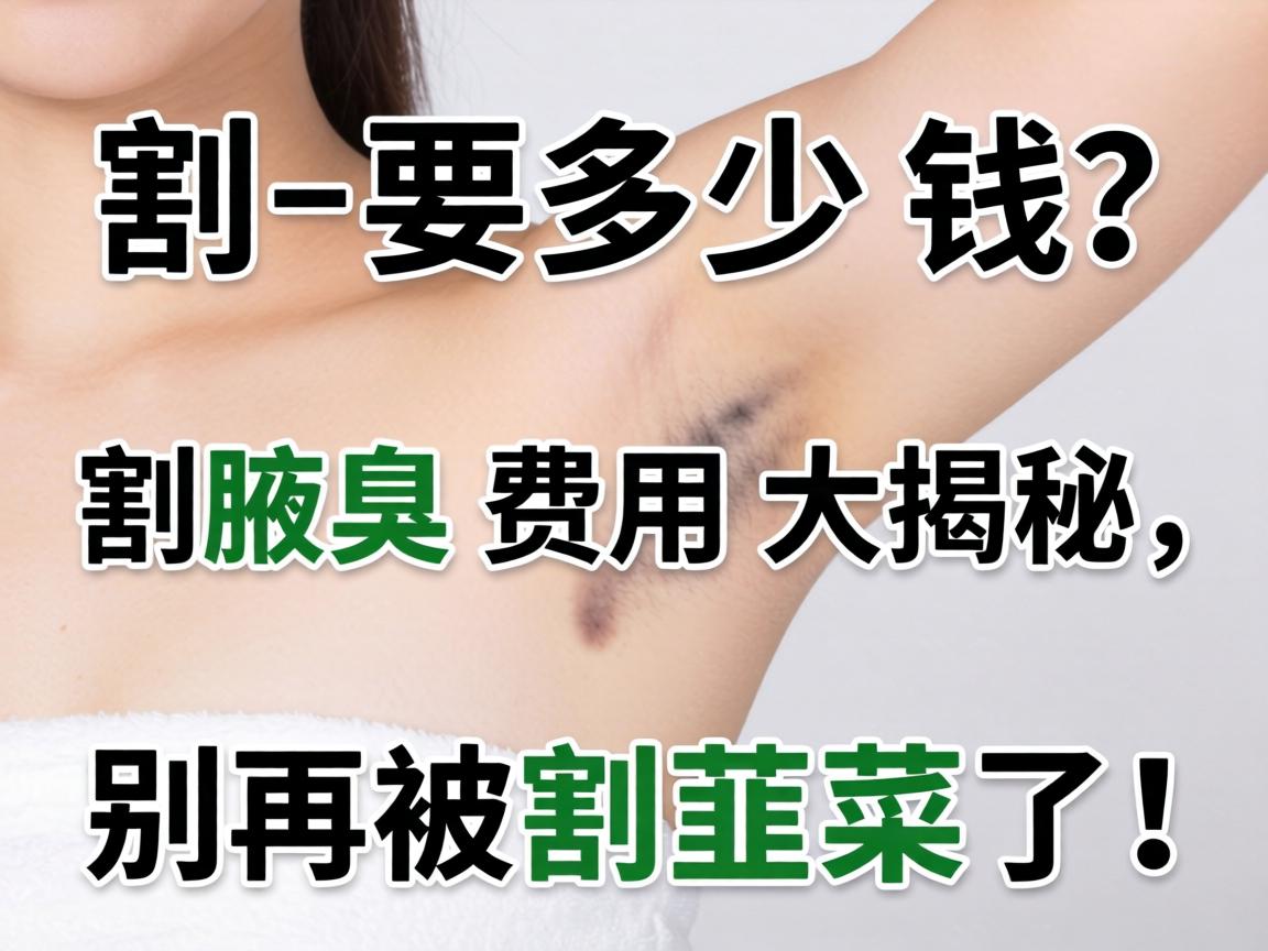 割腋臭要多少钱？割腋臭费用大揭秘，别再被割韭菜了！