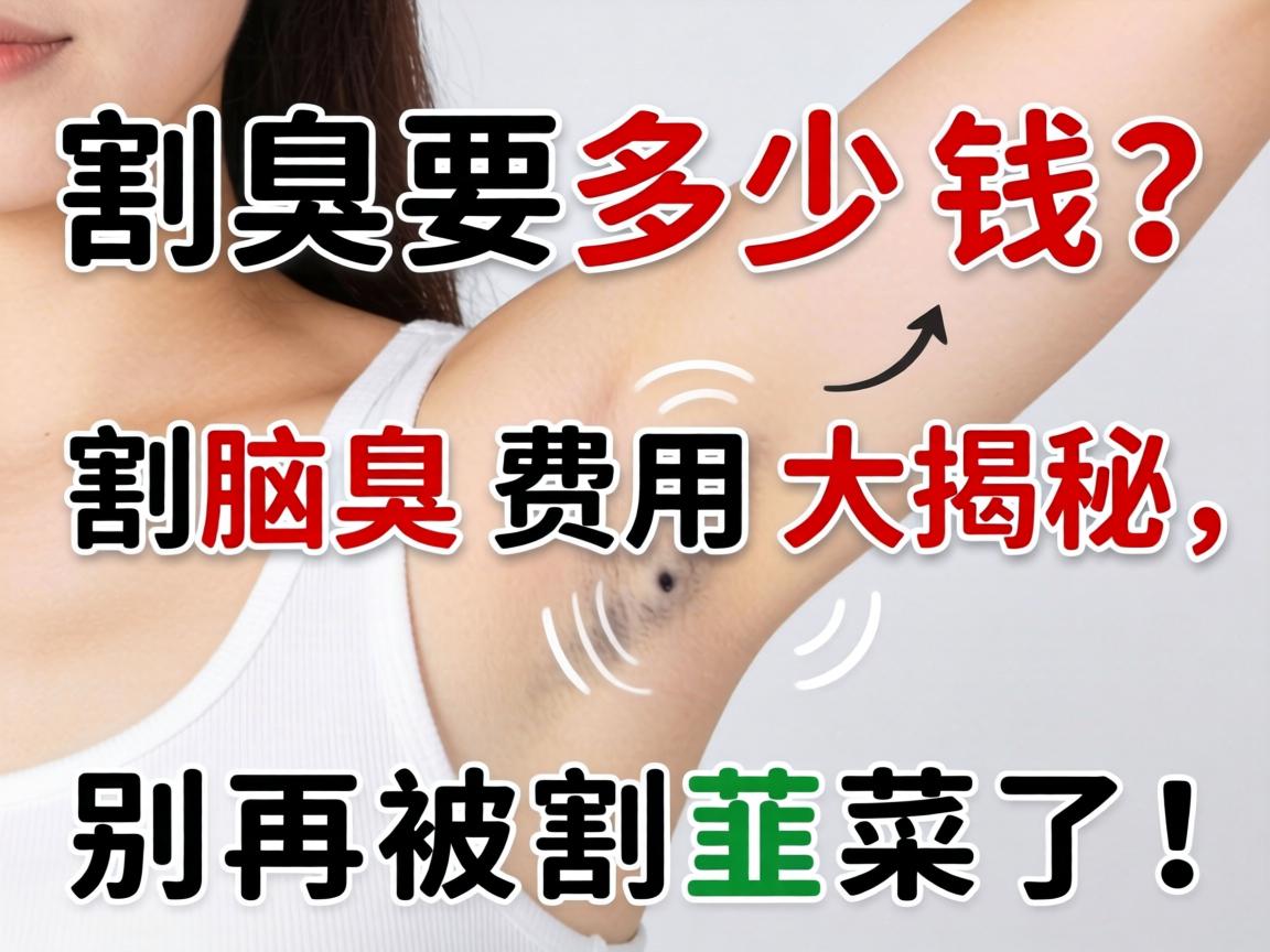 割腋臭要多少钱？割腋臭费用大揭秘，别再被割韭菜了！