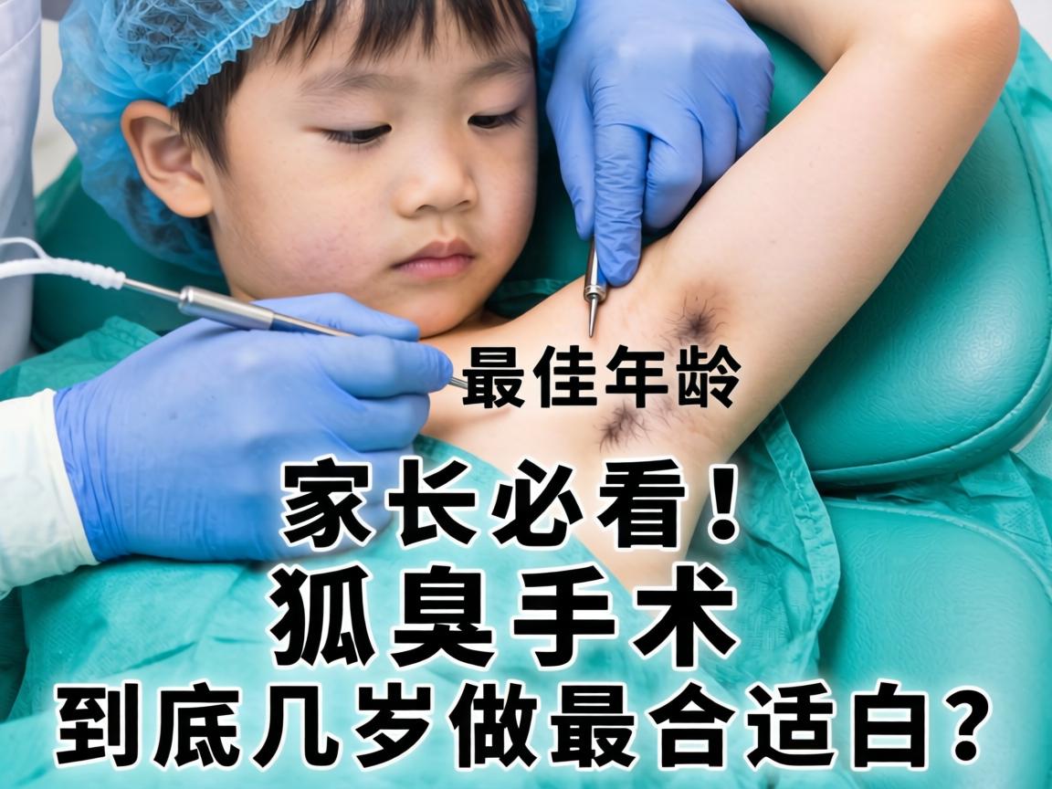 儿童狐臭手术最佳年龄，家长必看！狐臭手术到底几岁做最合适？