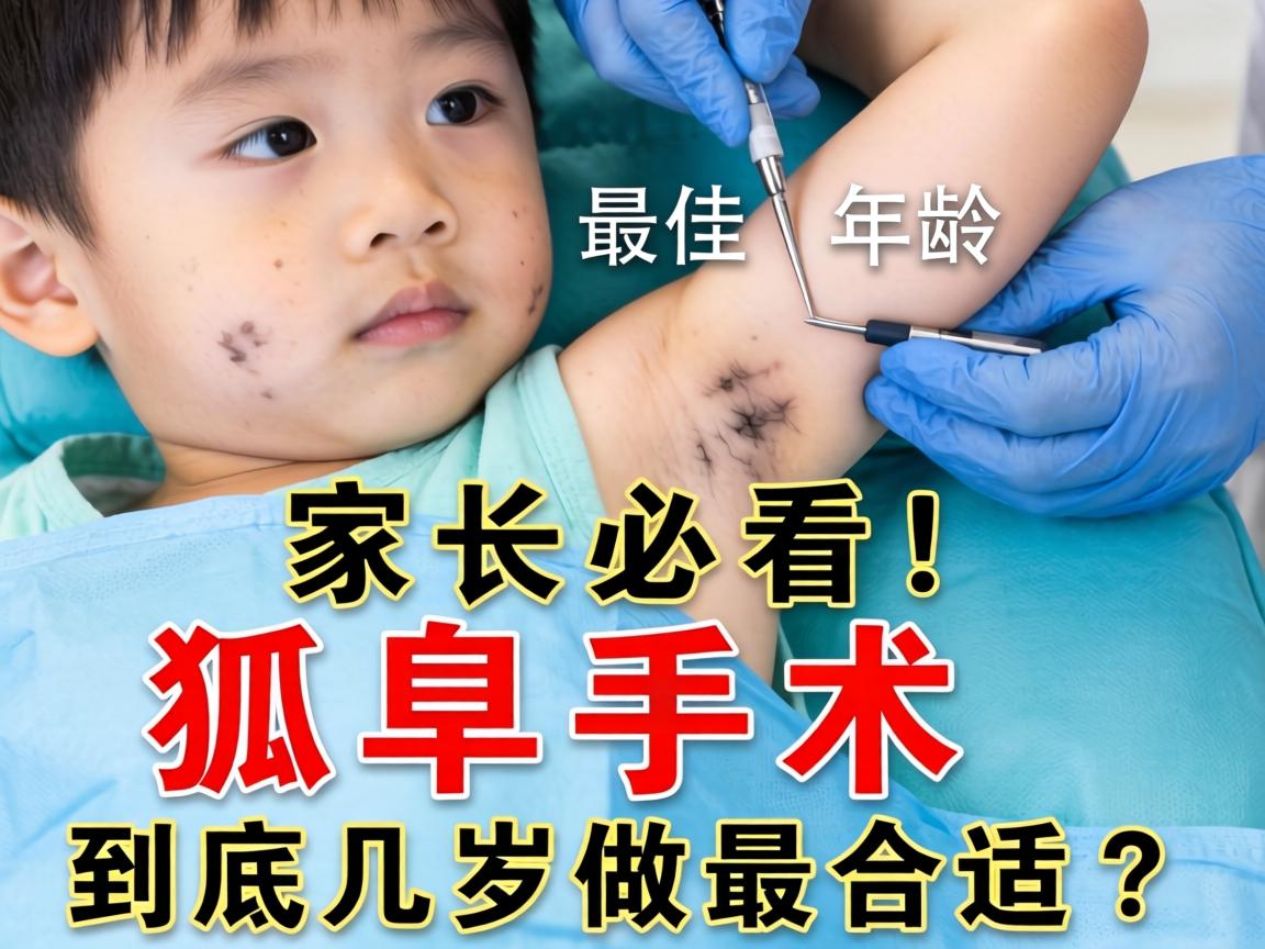 儿童狐臭手术最佳年龄，家长必看！狐臭手术到底几岁做最合适？