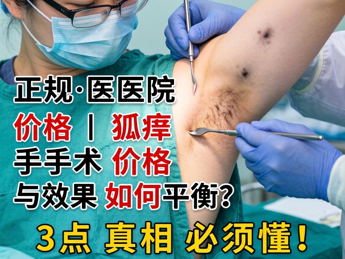 正规医院狐臭手术价格，狐臭手术价格与效果如何平衡？这3点真相必须懂！