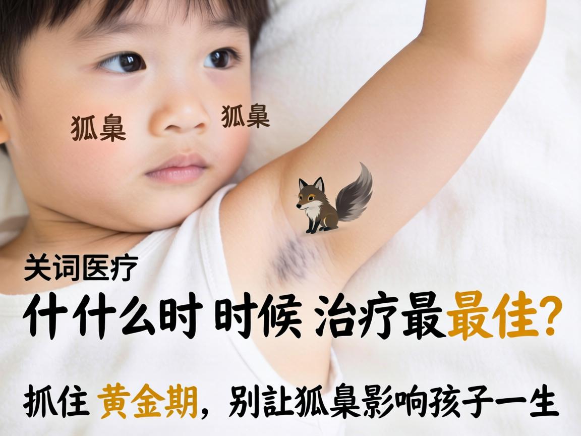 小孩狐臭什么时候治疗最佳？抓住黄金期，别让狐臭影响孩子一生