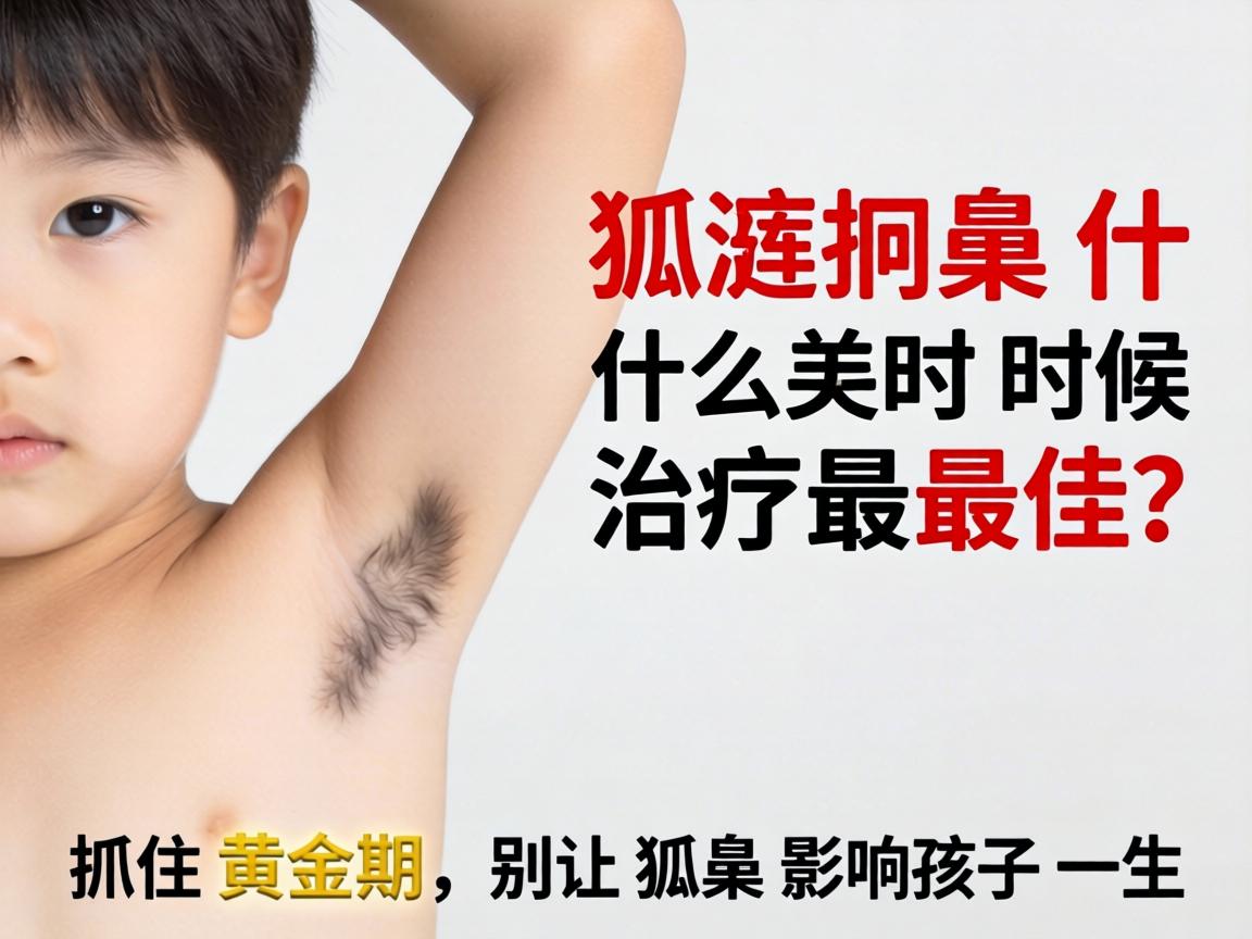 小孩狐臭什么时候治疗最佳？抓住黄金期，别让狐臭影响孩子一生