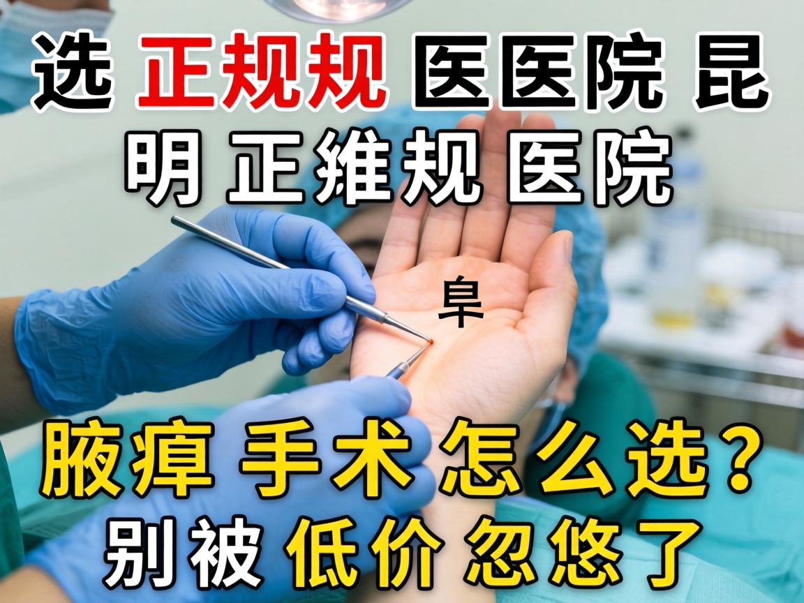 腋臭手术选正规医院，昆明正规医院腋臭手术怎么选？别被低价忽悠了