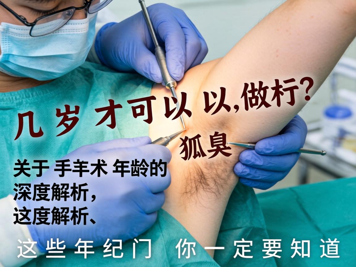 狐臭手术几岁才可以做?关于手术年龄的深度解析,这些年纪门槛你一定要知道 狐臭手术几岁才可以做?关于手术年龄的深度解析,这些年纪门槛你一定要知道