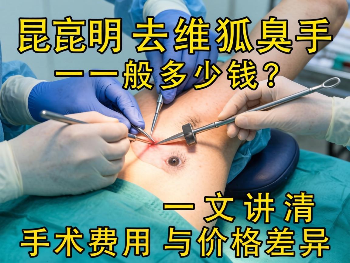 昆明去狐臭手术一般多少钱？一文讲清手术费用与价格差异