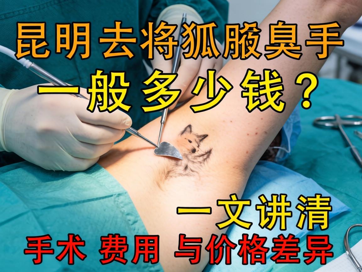 昆明去狐臭手术一般多少钱？一文讲清手术费用与价格差异