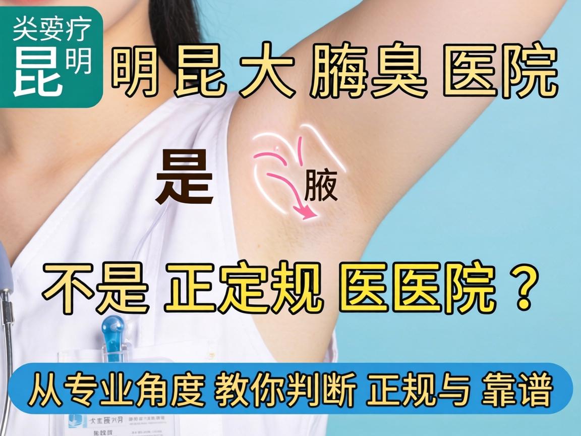 昆明昆大腋臭医院是不是正规医院？从专业角度教你判断正规与靠谱